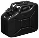 zwarte metalen 10 liter jerrycans